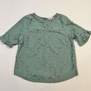 Monteau Green Lace Top Size XL